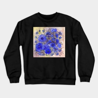 My Little Blue Flower Crewneck Sweatshirt